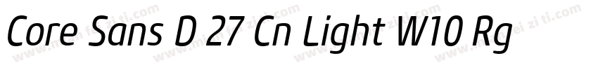 Core Sans D 27 Cn Light W10 Rg字体转换